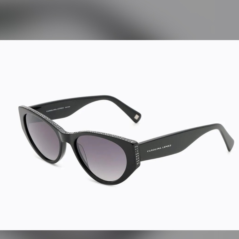 Carolina Lemke Berlin 
Black Crystal-Trim  Sunglasses